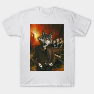 Mr Wolf And The Three Pigs T-Shirt